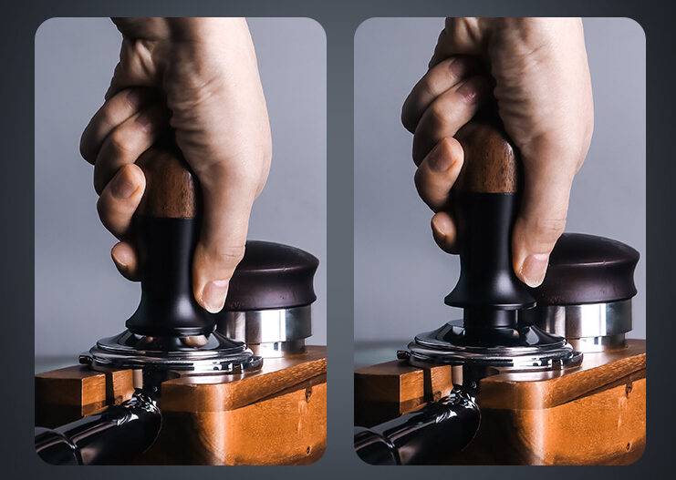 Pressino per Caffè, Strumento di Riempimento per Pressatore per Caffè Espresso in Acciaio Inossidabile Strumento per Pressare il Caffè a Base Piatta Pressa per Chicchi di Caffè per la Casa(51MM