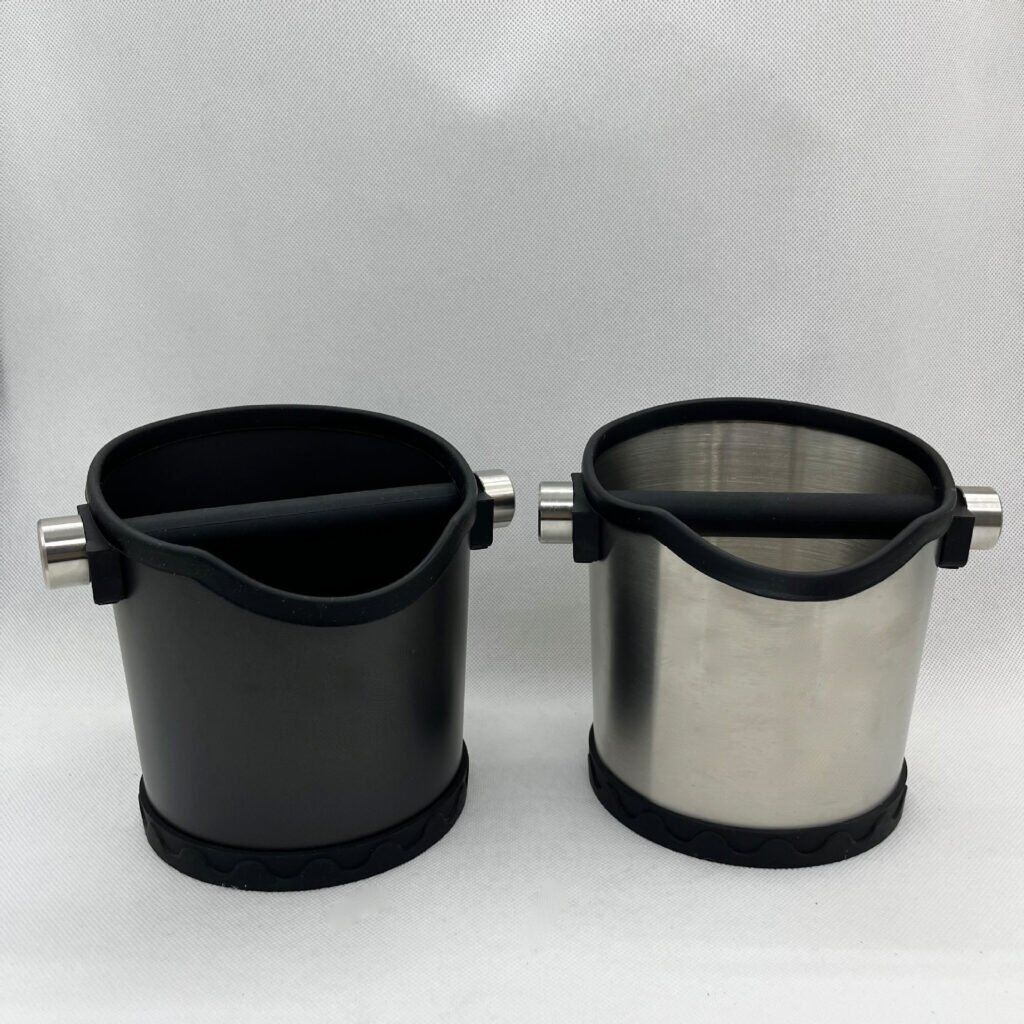 Knock Box Koffie van roestvrij staal, koffiedikhouder met afneembare